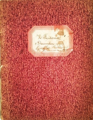 Uniek handgeschreven verhalenboekje van Haaije Feitsma 1894, Antiek en Kunst, Ophalen
