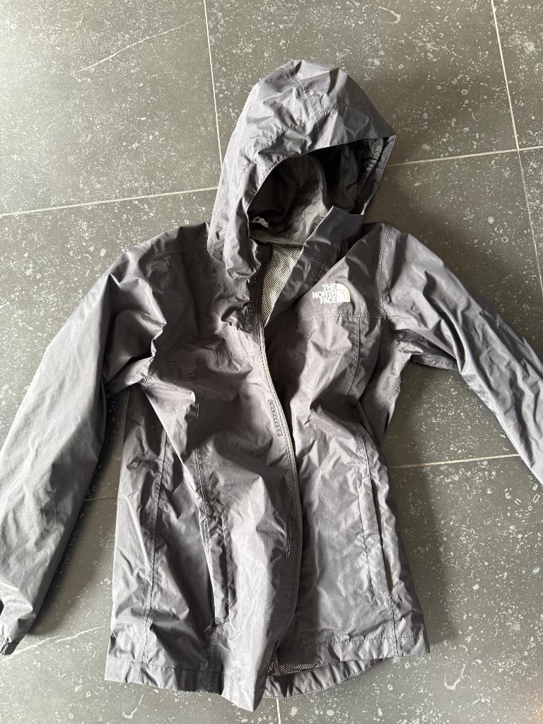 North face getailleerde kinder regenjasje mt L, Ophalen of Verzenden, Gebruikt, Maat 158