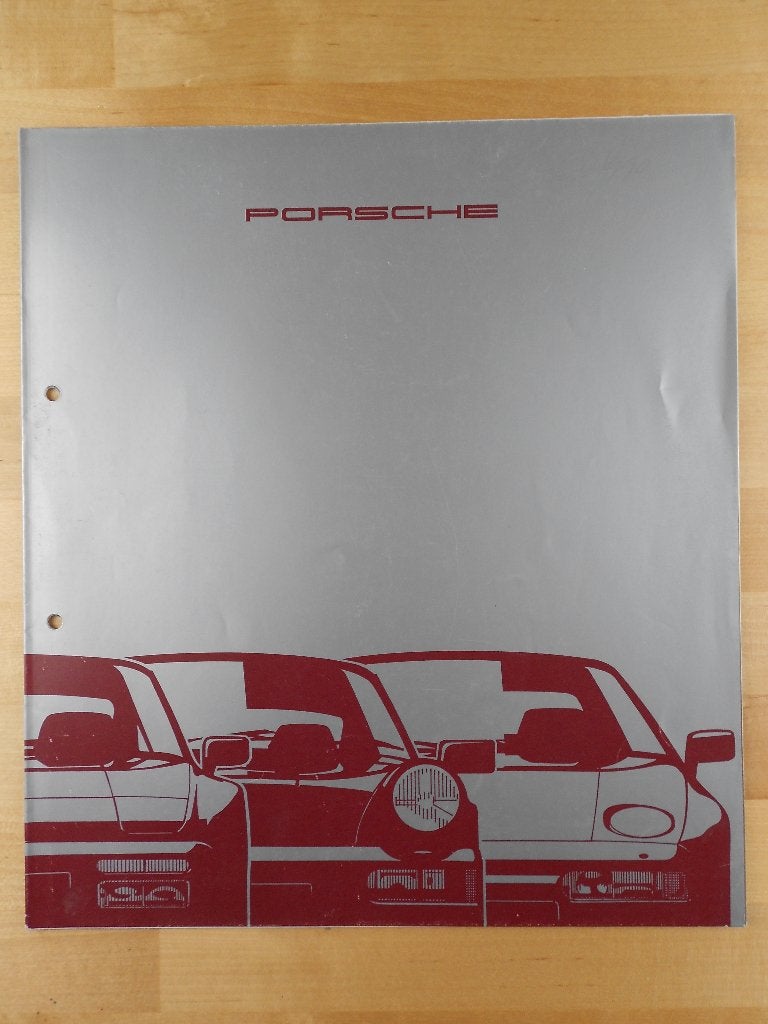 Porsche 911 944 928 Poster Brochure 1990, Porsche, Ophalen of Verzenden, Zo goed als nieuw, Porsche