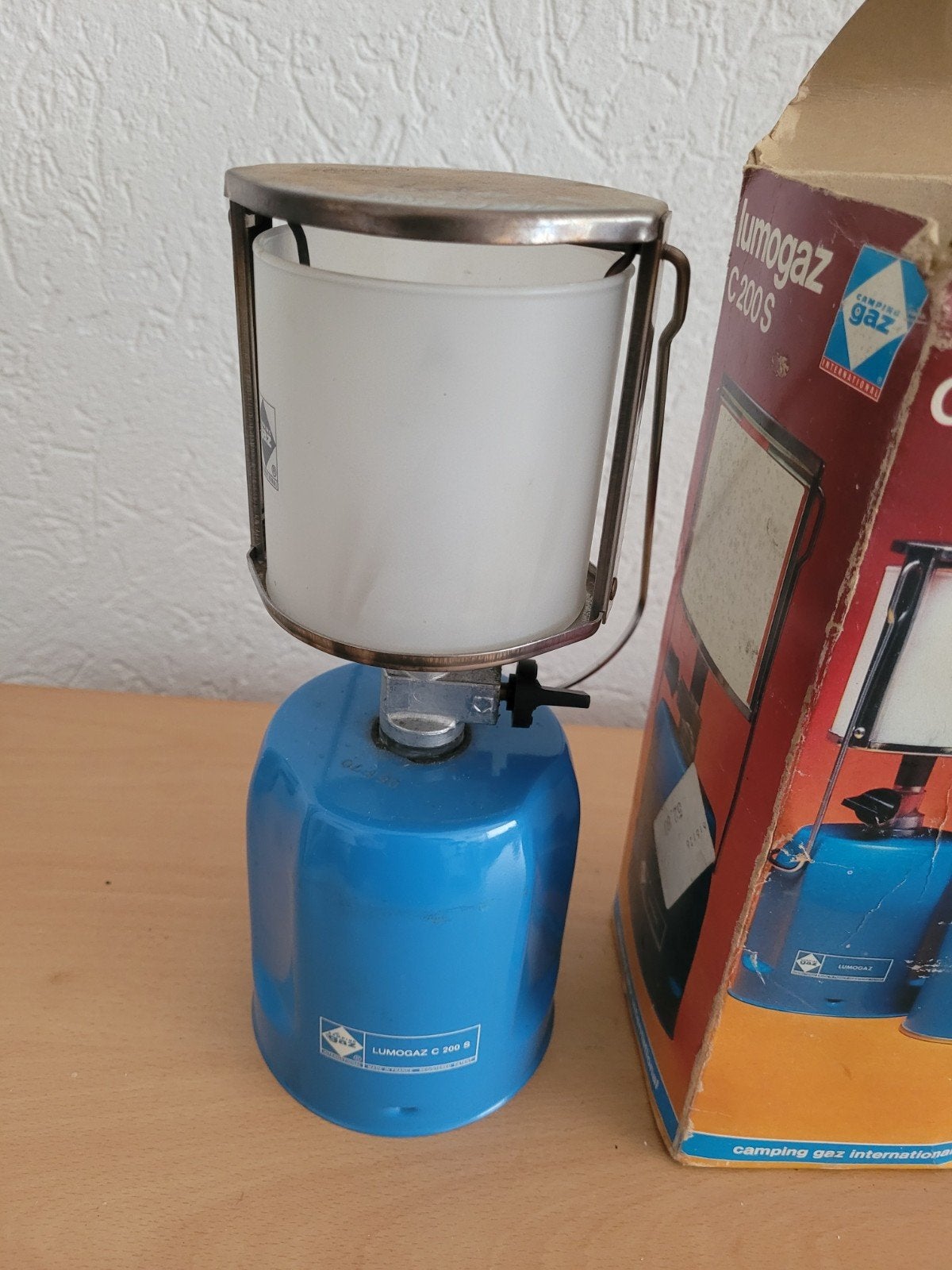 Vintage Lumogaz C200 S Camping Gaslamp, Ophalen of Verzenden, Gebruikt
