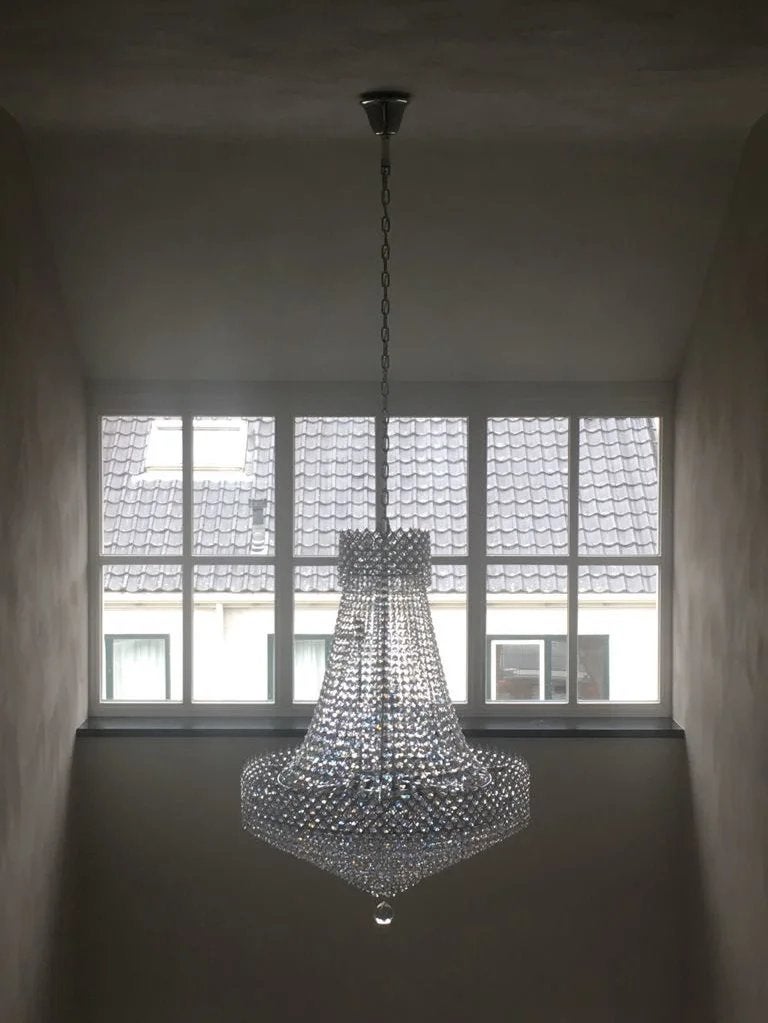 MEGA Zakkroon vol met écht kristal - in zilver - AANBIEDING, Ophalen of Verzenden, Nieuw