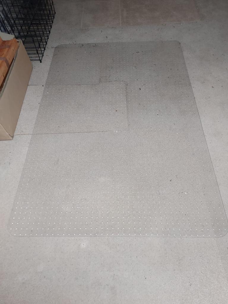Transparante Vloerbeschermer voor Bureaustoel, Ophalen, Gebruikt, 150 tot 200 cm, Rechthoekig