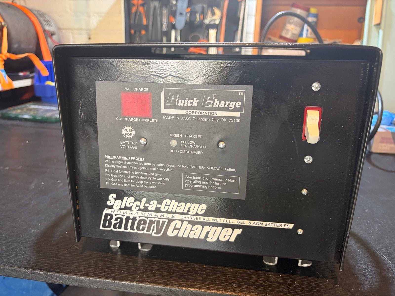 Quick Charge 120V/20A Acculader Anderson, Auto-onderdelen, Gebruikt, Universele onderdelen