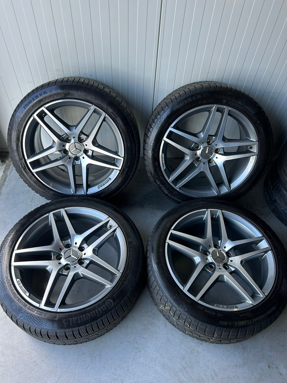 Originele Mercedes S Klasse W222 Breed 5x112 19 Inch Winter, Auto-onderdelen, 19 inch, 275 mm, Banden en Velgen, Personenwagen