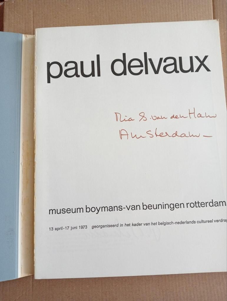 Paul Delvaux Boymans van Beuningen museum 1973, Boeken, Ophalen of Verzenden, Gelezen