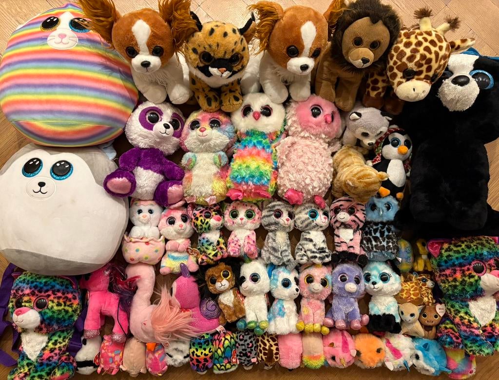 Ty knuffels, Kinderen en Baby's, Speelgoed | Knuffels en Pluche, Overige karakters, Ophalen of Verzenden, Meerkleurig, Ty