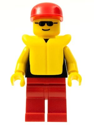 LEGO City pln065 Plain Black Torso with Yellow Arms, Red, Lego, Ophalen of Verzenden, Minifiguur, City