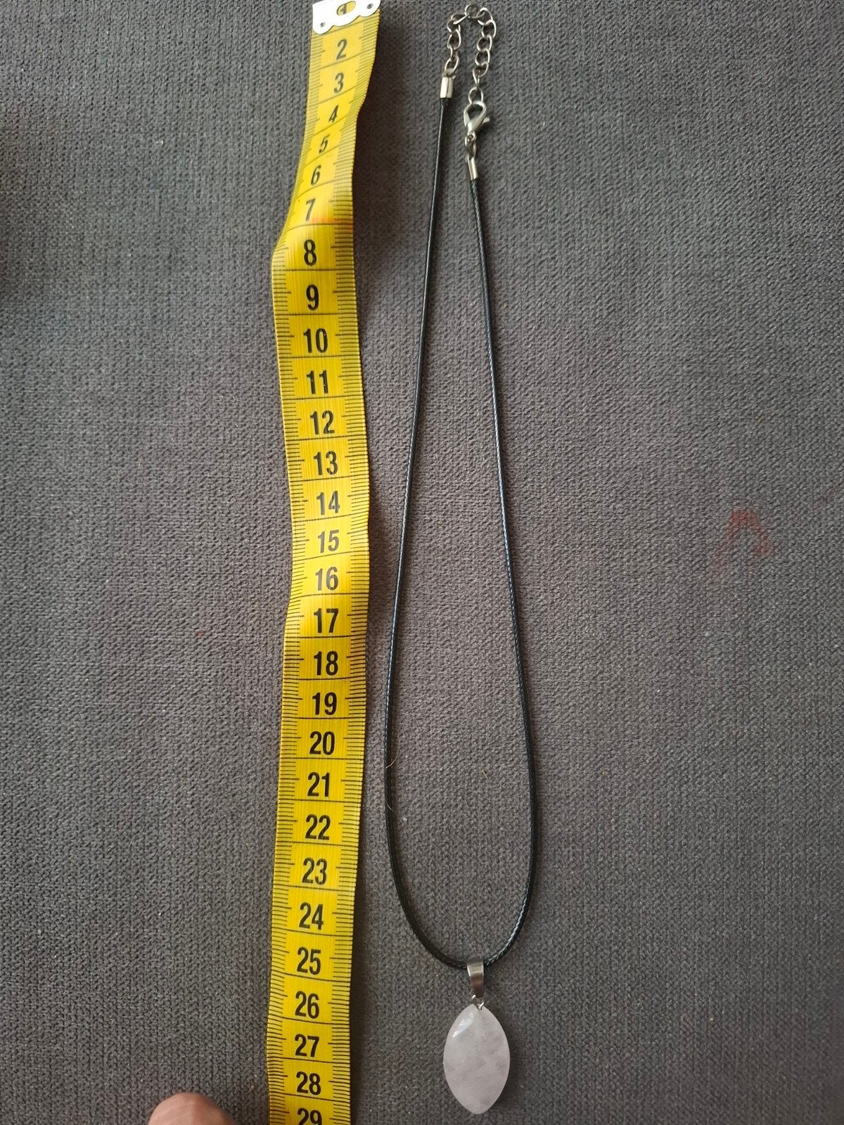Ketting natuursteen hanger Rozenkwarts steen edelsteen, Sieraden, Tassen en Uiterlijk, Kettingen, Met edelsteen, -, -, Nieuw