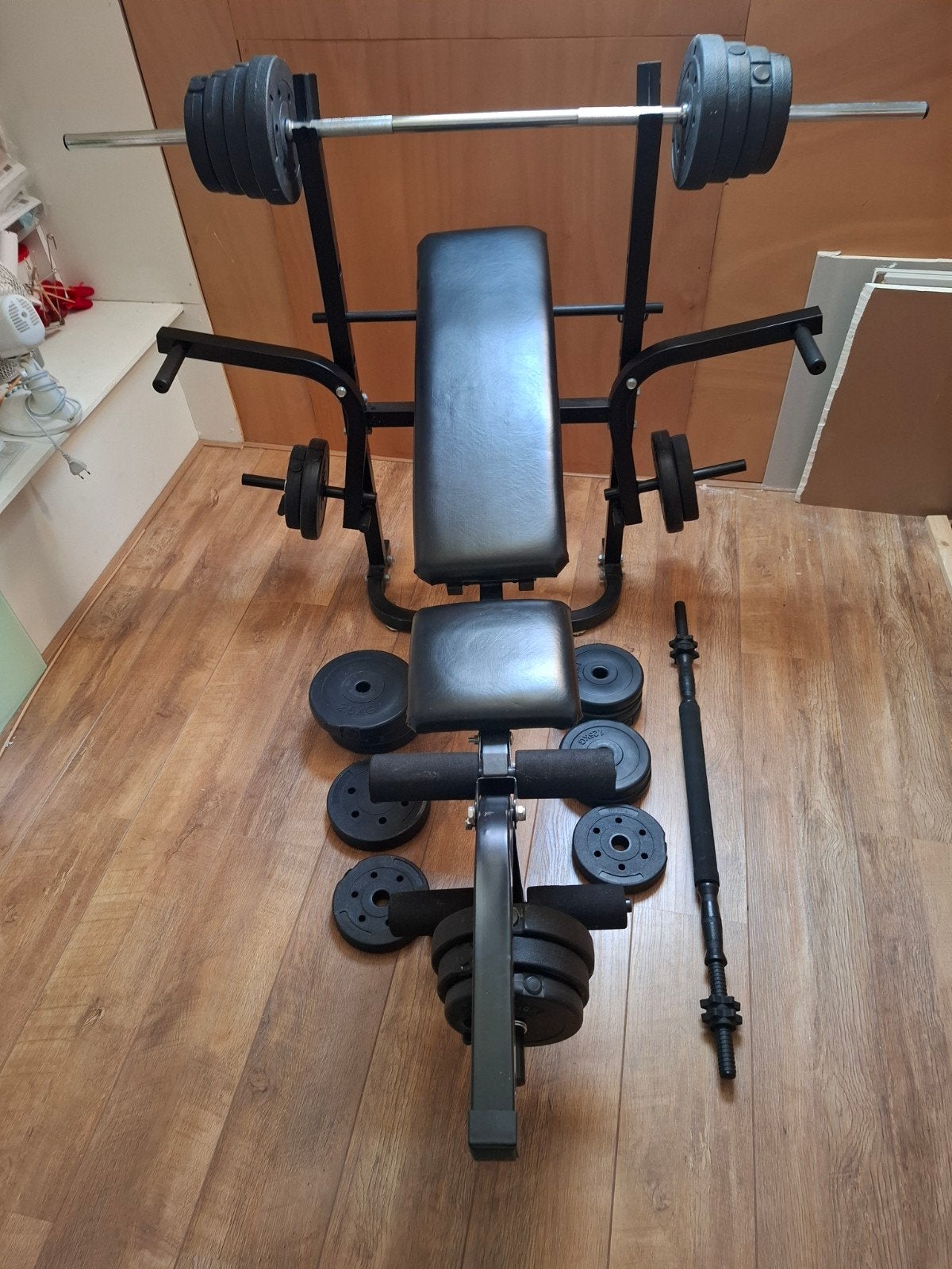 Complete Fitness Set: Balansbord, Stepbank, Halters & Meer!, Ophalen, Gebruikt, Benen, Balansbord