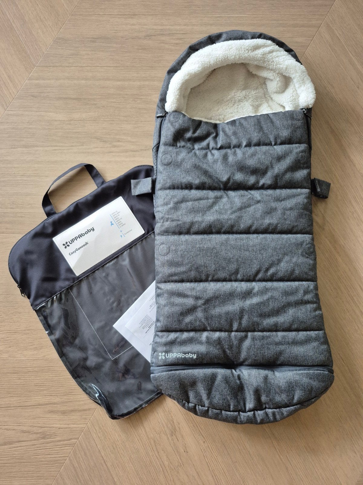 UPPAbaby CozyGanoosh Voetenzak - Grijs, Ophalen of Verzenden, Zo goed als nieuw, Overige merken