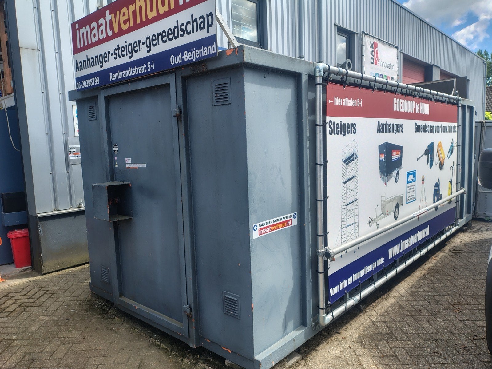 Materiaal container zware kwaliteit 6 meter, € 1248 ex btw, Zakelijke goederen, Ophalen