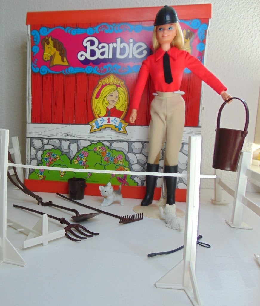 Barbiepop Equestrienne uit 1977 Superstar, Ophalen of Verzenden, Gebruikt, Pop