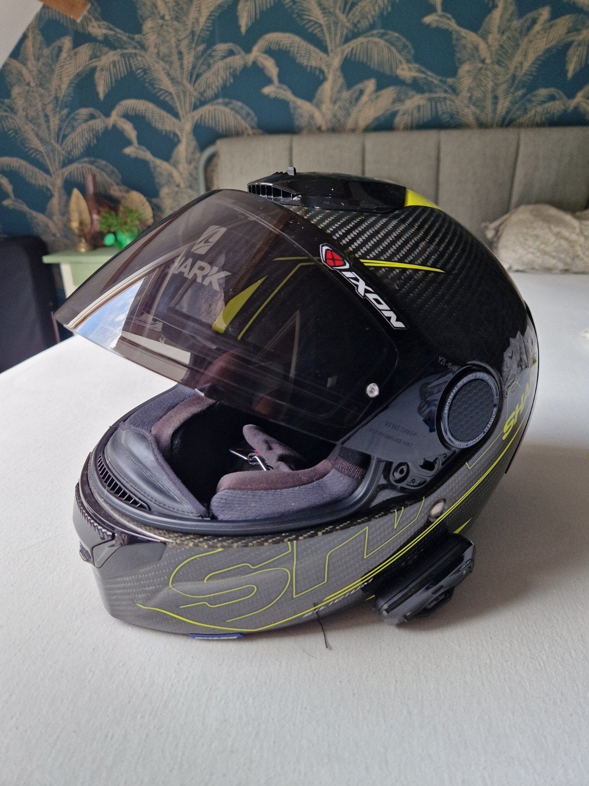 Shark carbon motorhelm., Shark, Ophalen of Verzenden, Tweedehands, XXL
