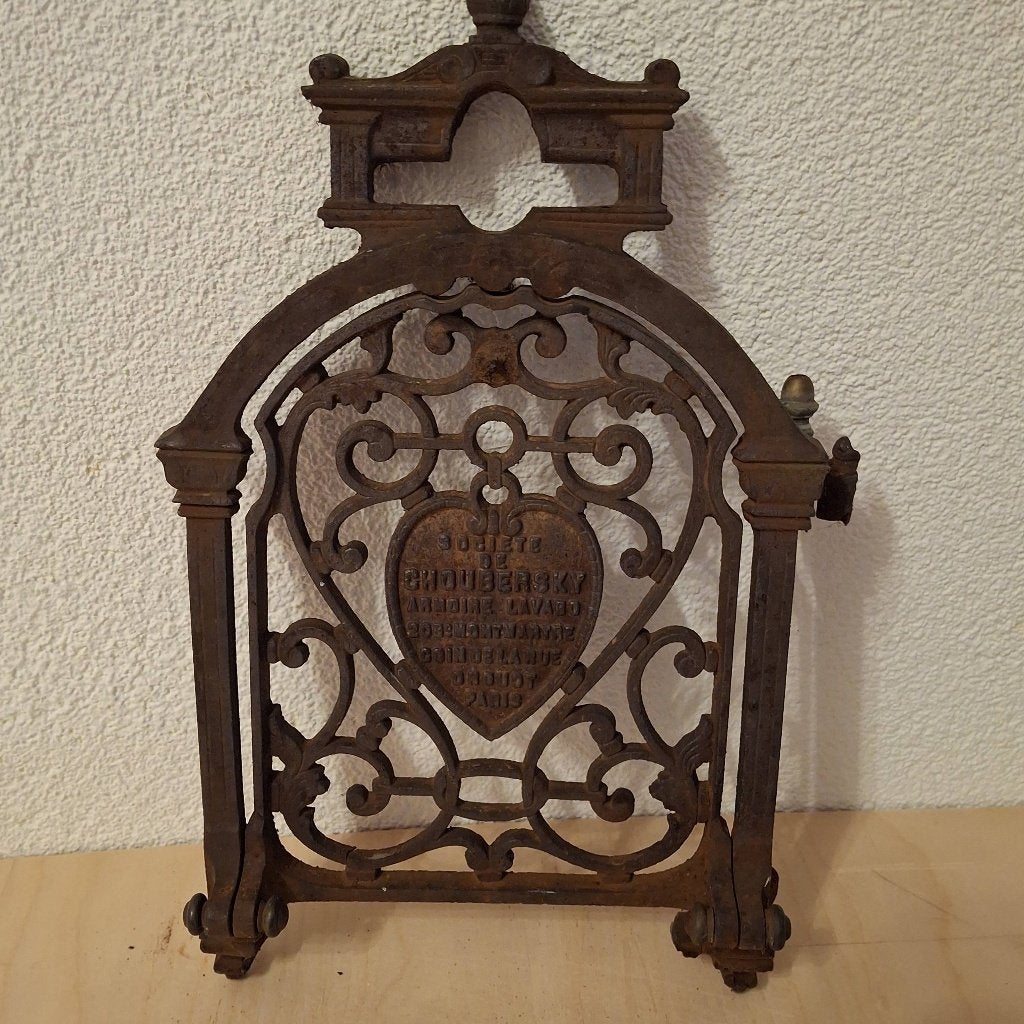 Onderdeel van gietijzeren kachel, 1870, Choubersky, Paris, Ophalen of Verzenden