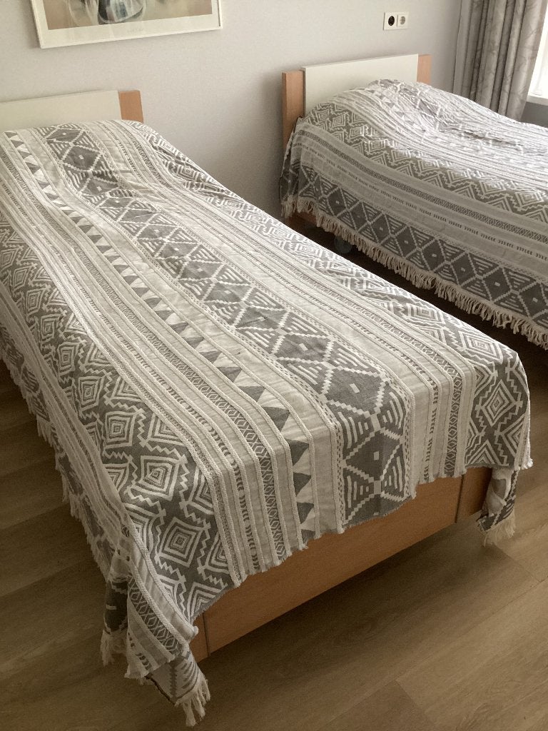 2x 1-prs bed, eenvoudig te koppelen, zgan, met matrassen, Ophalen, Zo goed als nieuw, 80 cm, 200 cm