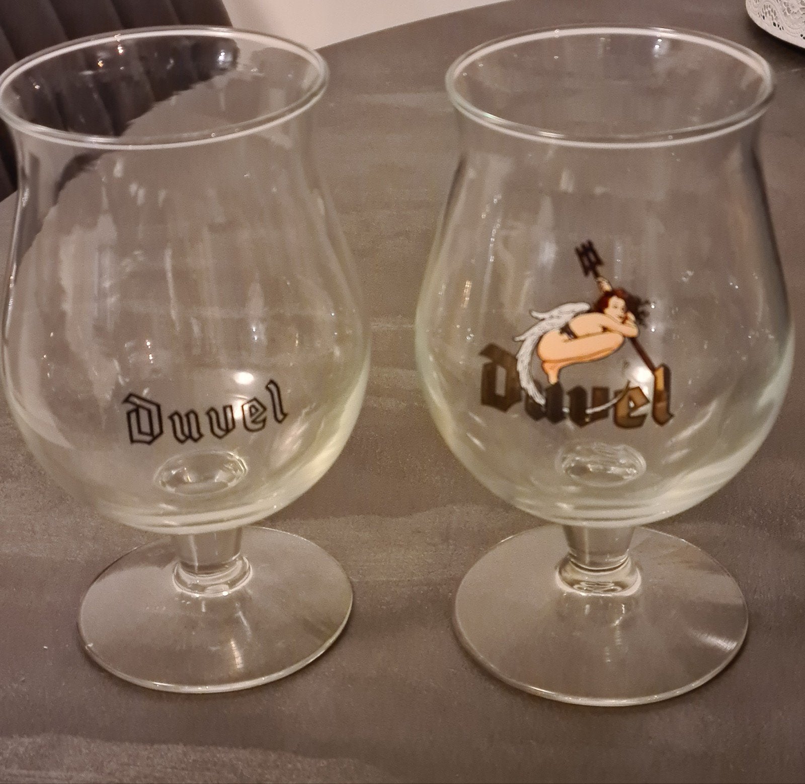 Zeldzaam Duvel Hop Devil glas uit 2001, Ophalen of Verzenden, Bierglas
