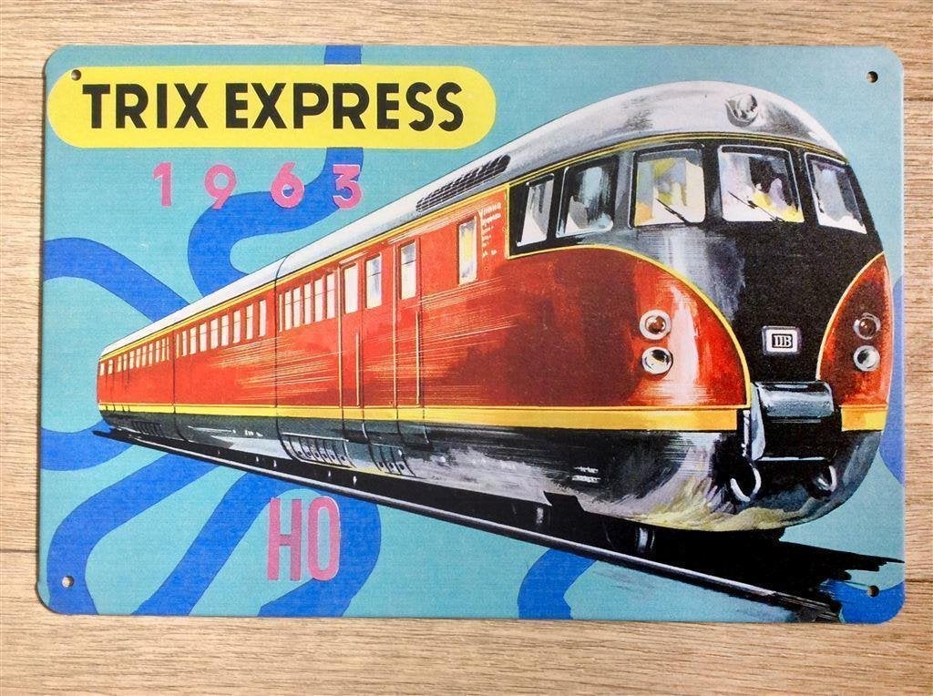 Trix Express H0 Metalen Modeltreinen Reclame Bord Poster, Wisselstroom, Verzenden, Märklin, Nieuw