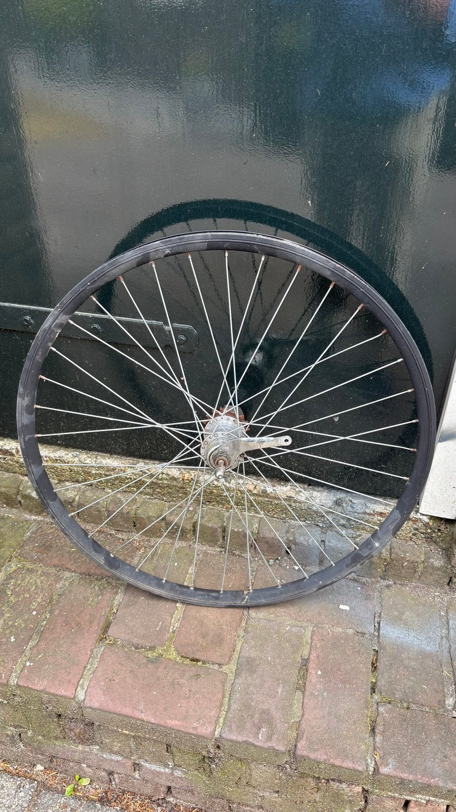 Achterwiel 28 zwart 3 Versnellingen, Fietsen en Brommers, Fietsonderdelen, Ophalen, Gebruikt, Wiel, Aluminium