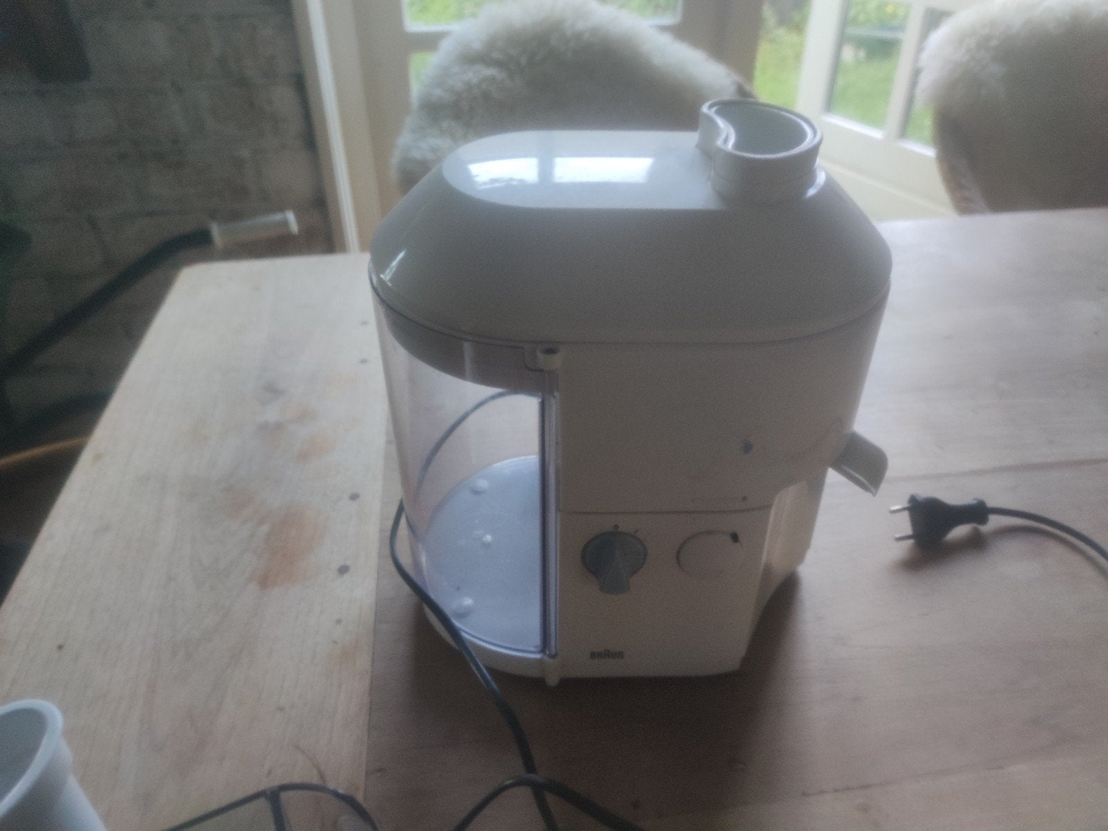Braun sapcentrifuge - zo goed als nieuw, Ophalen of Verzenden, Zo goed als nieuw, Elektrisch, Sapcentrifuge