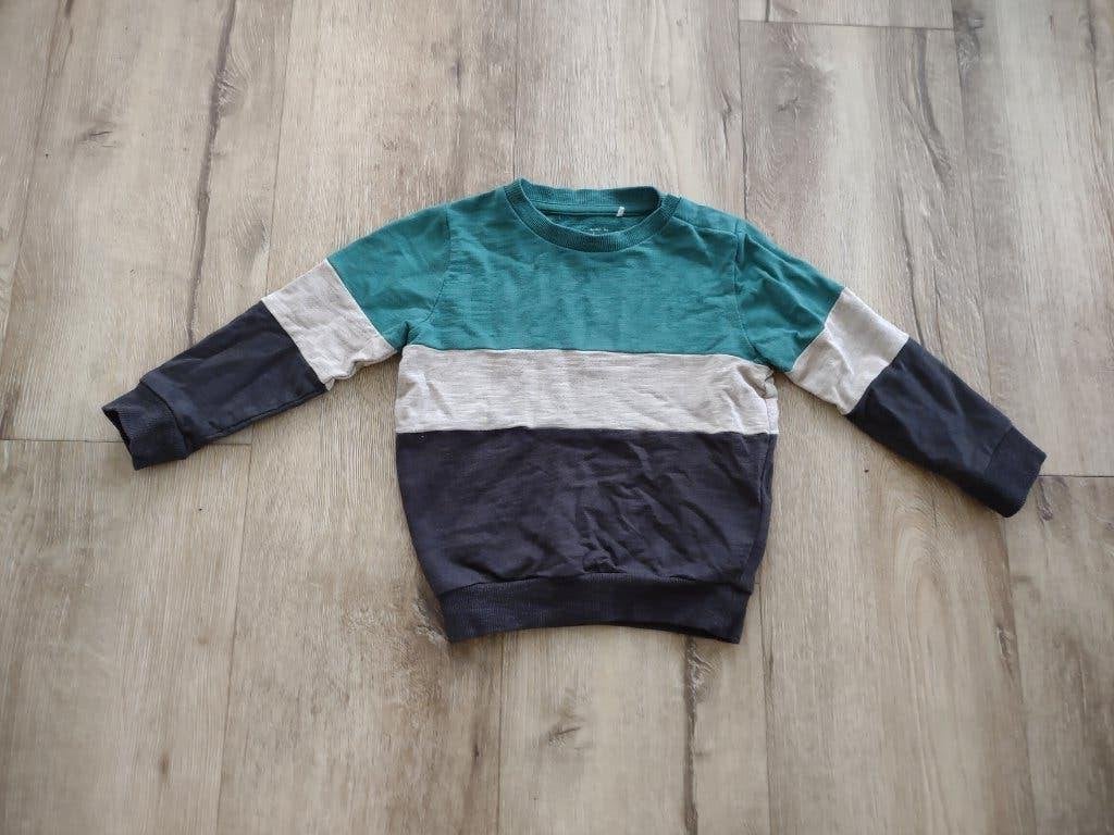 Prachtige groen grijze trui van Prenatal, maat 86. Sweater., Kinderen en Baby's, Babykleding | Maat 86, Truitje of Vestje, Onb