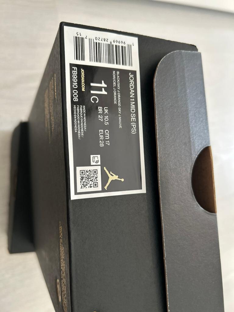 Jordan 1 Mid SE maat 28 €25 per paar, Gebruikt, Ophalen of Verzenden, Jongen of Meisje, Sportschoenen