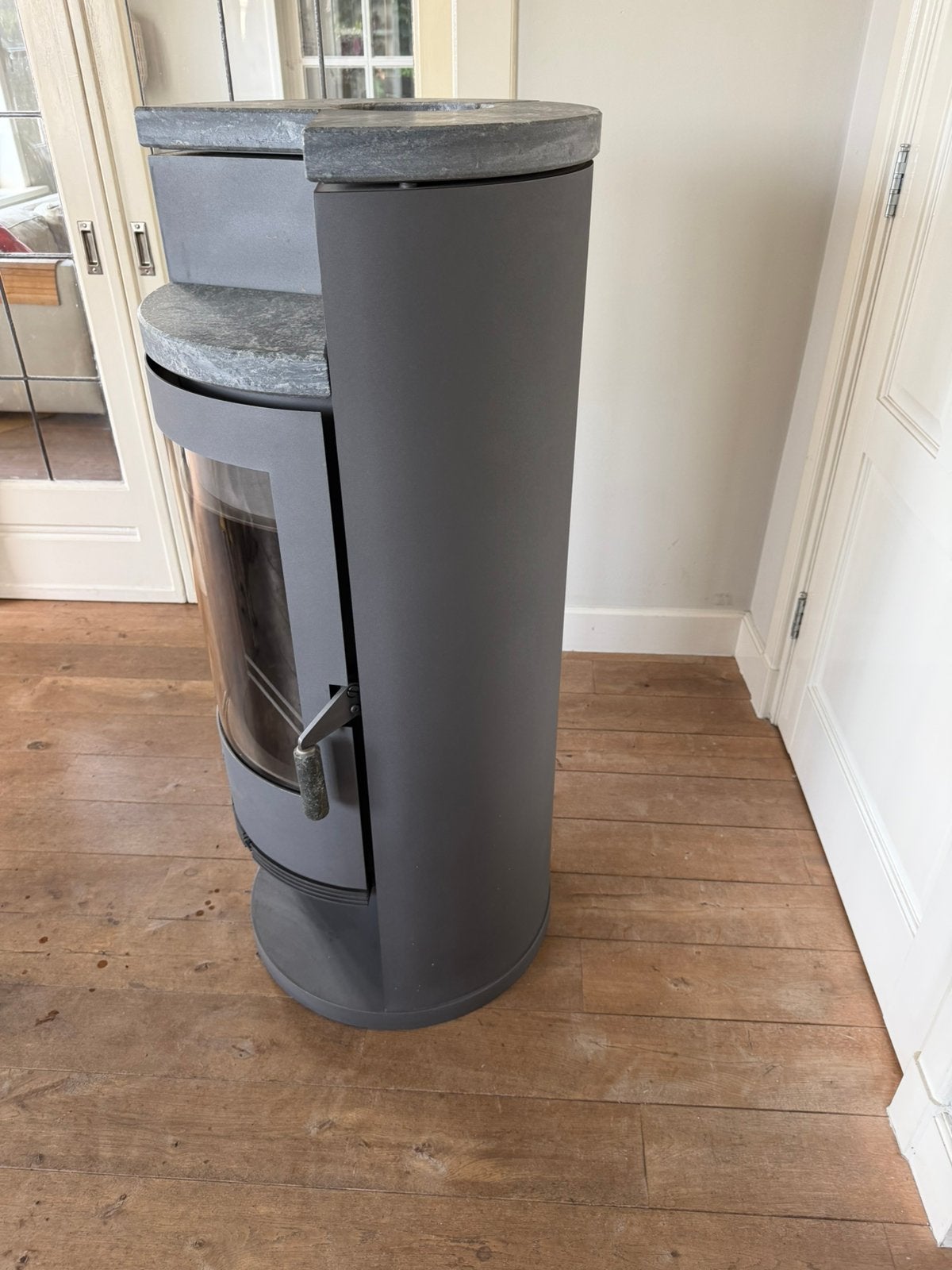 FirePlace Edam SP 7kW Speksteenkachel Houtkachel Vrijstaand, Huis en Inrichting, Houtkachel, Ophalen of Verzenden, Zo goed als nieuw