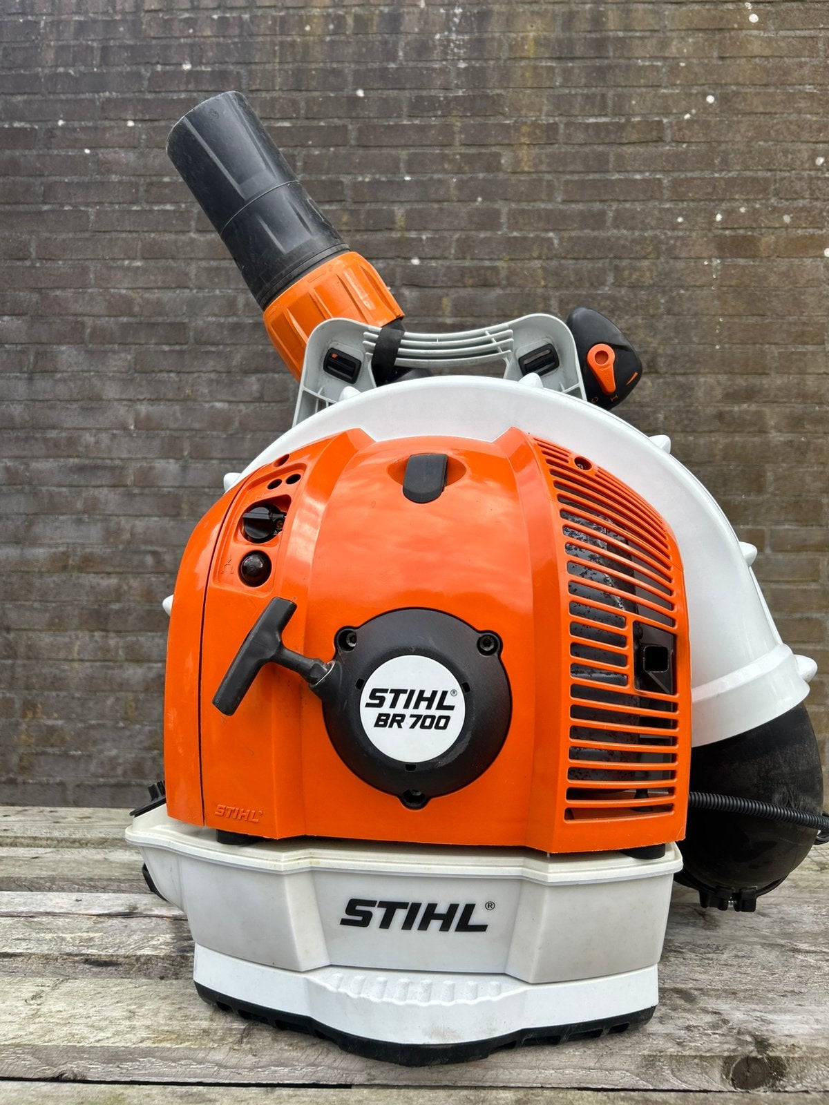 Stihl BR 700 amper gebruikt, Tuin en Terras, Ophalen, Zo goed als nieuw, Benzine
