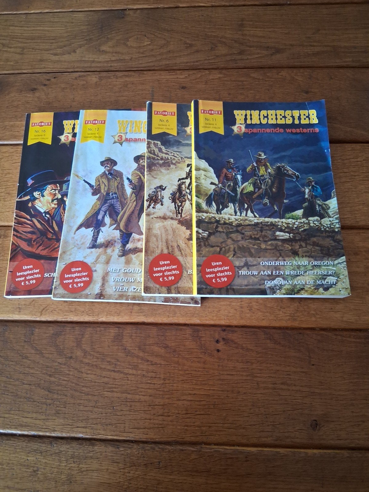 winchester. nummers  6.11.12.16 .western, Ophalen of Verzenden