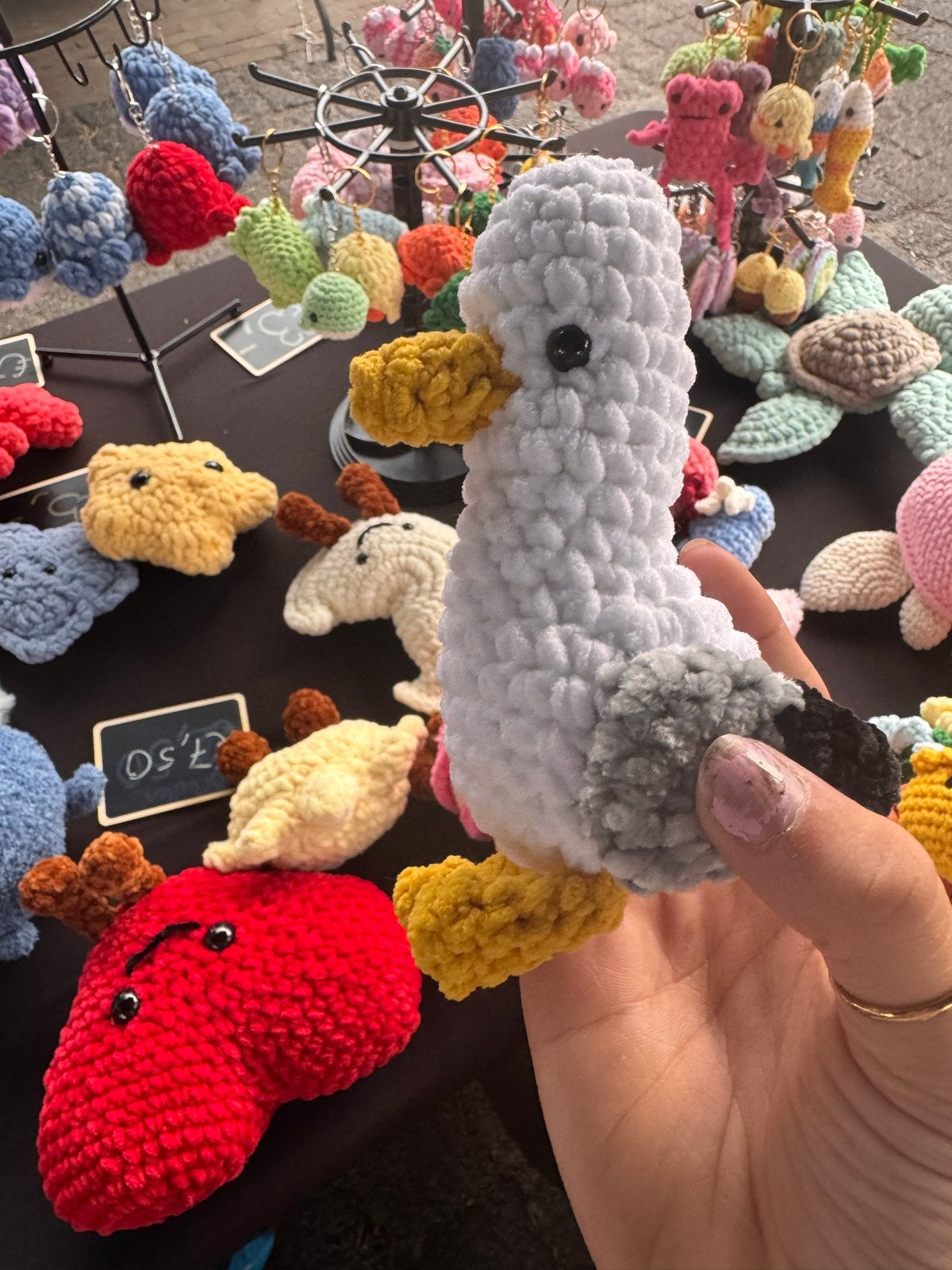 Gehaakte Zeemeeuw Knuffel - Handgemaakt Cadeau, Overige merken, Overige typen, Nieuw, Ophalen of Verzenden