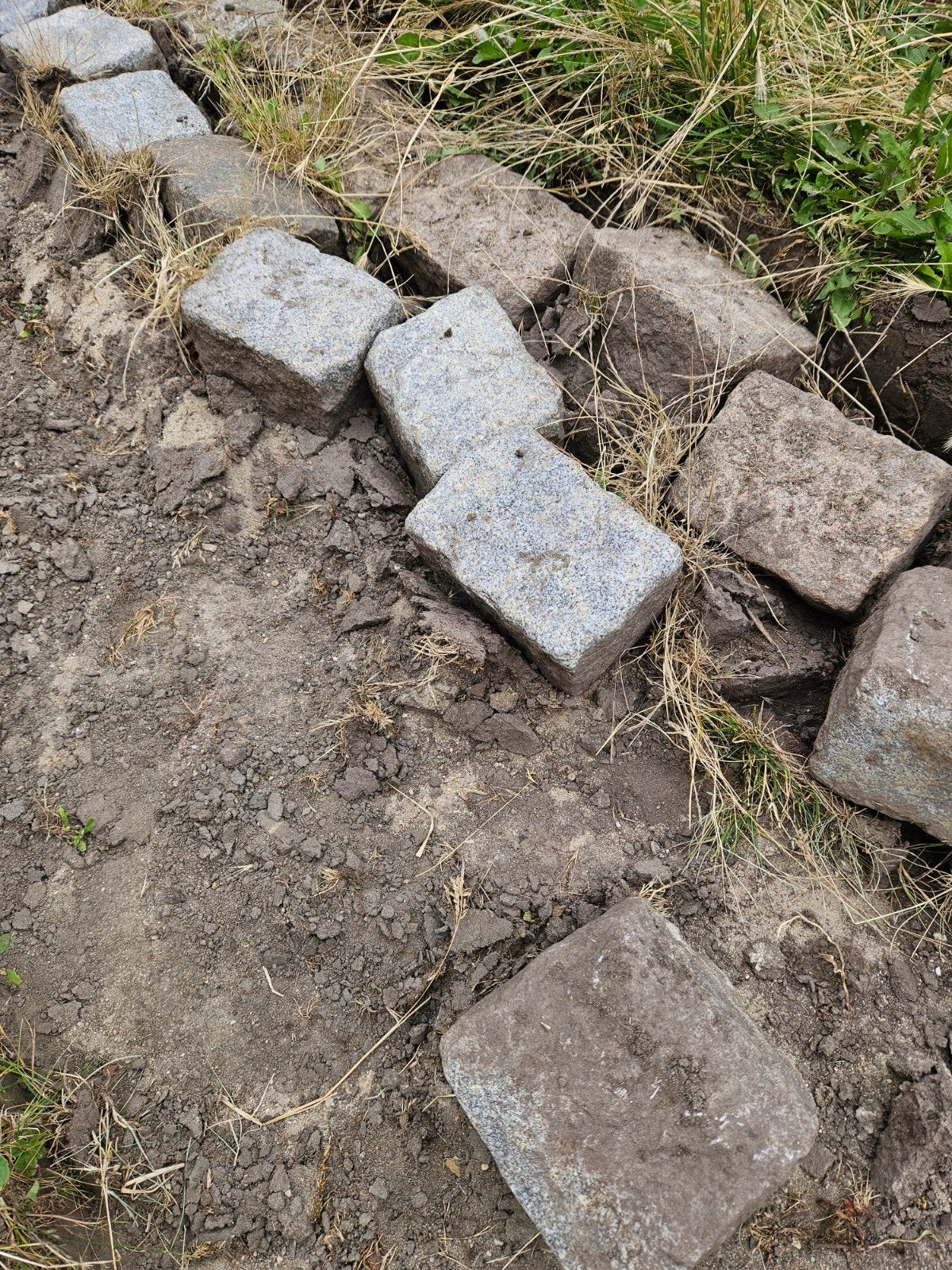Gebruikte granieten kasseien. - Ideaal voor tuinpaden, Tuin en Terras, Grind, Keien en Split, Gebruikt, Graniet, Ophalen of Verzenden