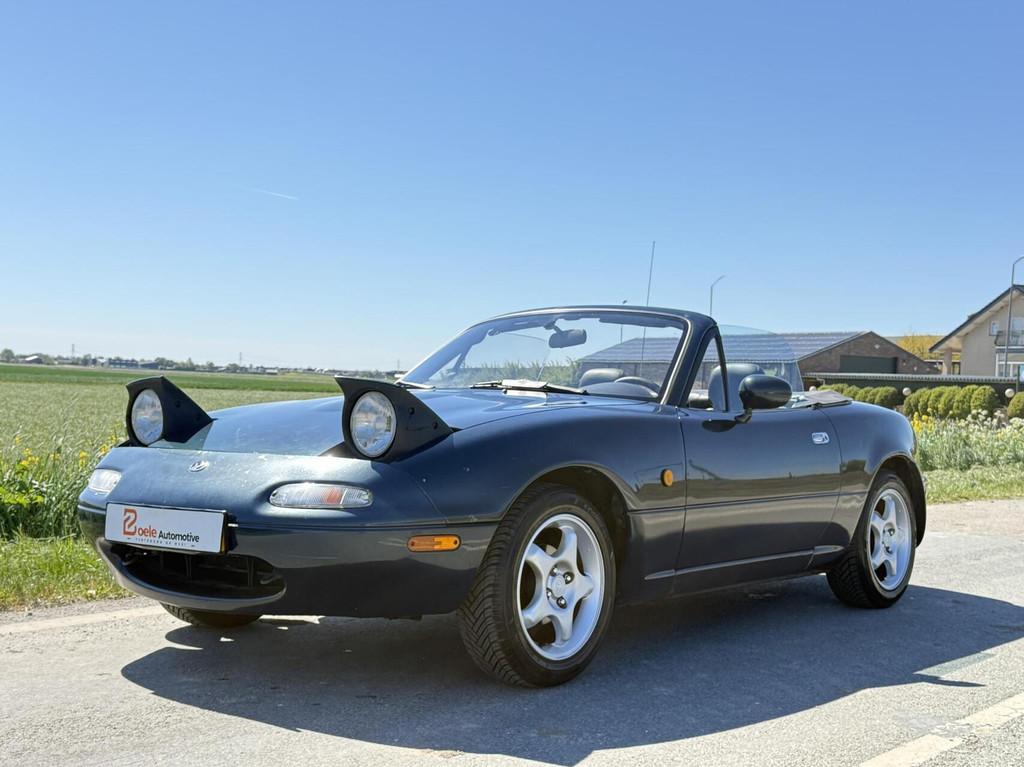 Mazda MX-5 NA 1.6i Limited Edition / Distributie VV / Nwe AP, Auto's, Euro 2, Achterwielaandrijving, 4 cilinders, Blauw