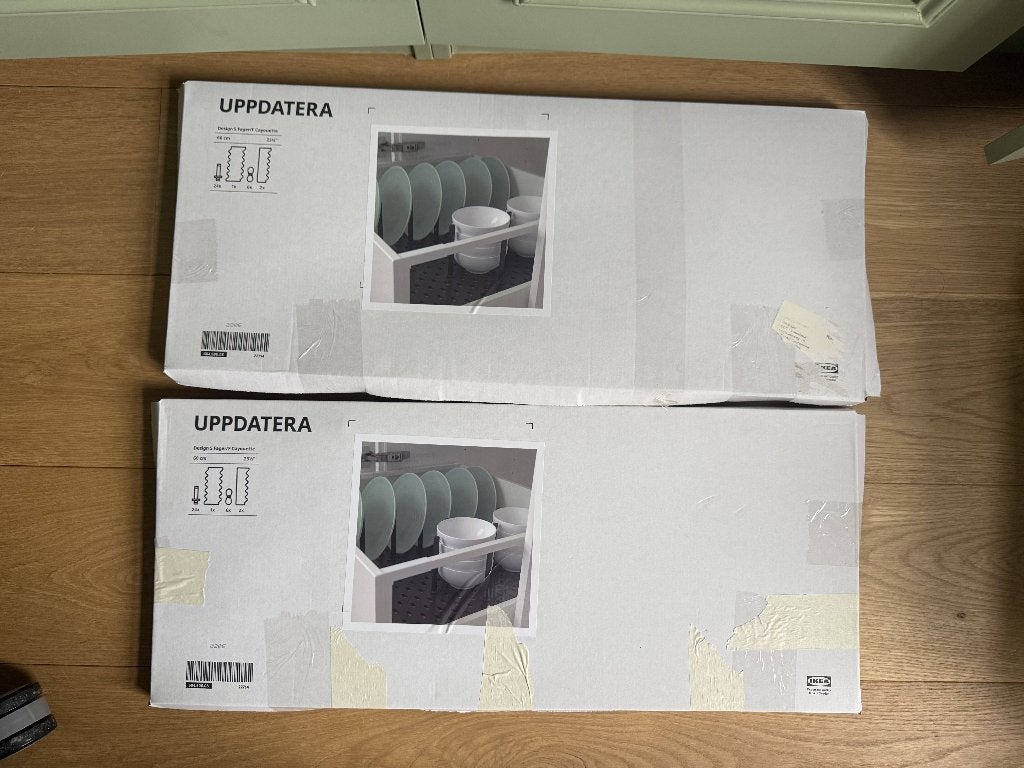 2x IKEA UPPDATERA Verdelers voor lade 60cm - Nieuw in doos, Ophalen, IKEA, Kunststof, Nieuw