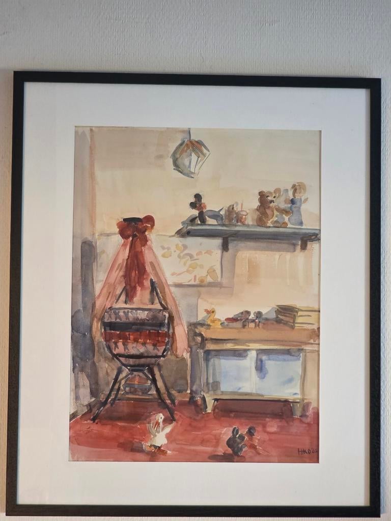 Harm Kamerlingh Onnes aquarel, Ophalen of Verzenden