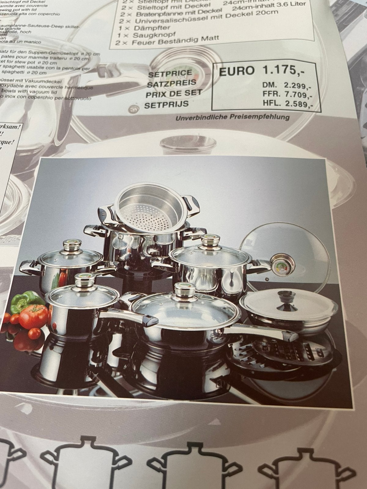 Pannen set 16 delig, Met deksel, Overige typen, Nieuw, Ophalen of Verzenden