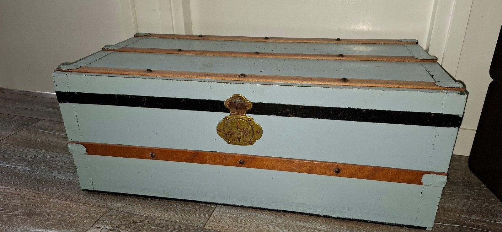 Oude dekenkist - Vintage opbergkist 90x45x35 cm, Ophalen, Minder dan 50 cm, 75 tot 100 cm, 5 – 50