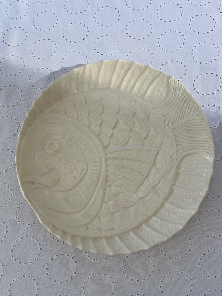Vintage Sarreguemines Visschotels - Set van 2, Ophalen of Verzenden
