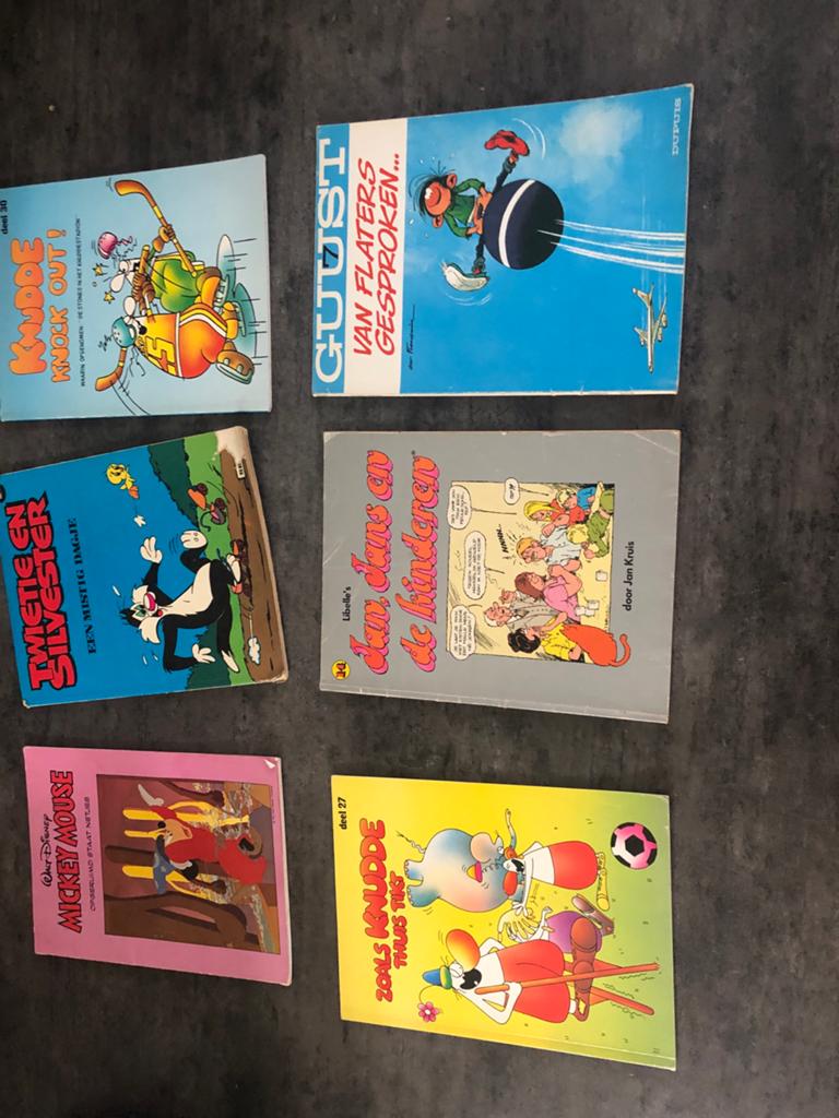 Diverse stripboeken: Knodde, Guust, Tweety & Sylvester, Jan,, Boeken, Stripboeken, Meerdere stripboeken, Ophalen, Gelezen