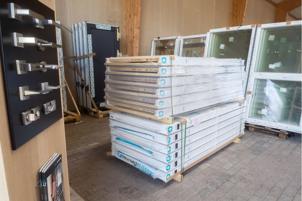 Witte Binnendeur met Kozijn Combinatie Pakket op voorraad, Niet ingevuld, 80 tot 100 cm, Binnendeur, Niet ingevuld