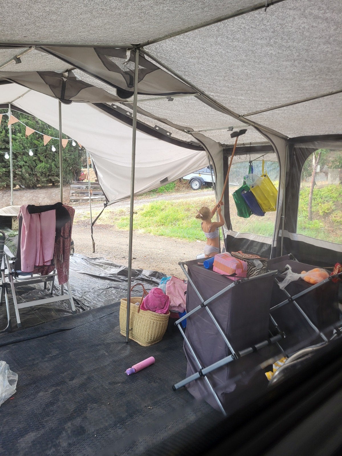 Voortent Hypercamp Ten Cate All Season, omloopmaat 14 xxl, Caravans en Kamperen, Ophalen, Gebruikt, Ten Cate All Season 240g/m2