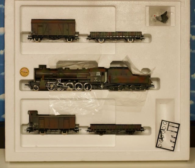 Liliput ho 857 oorlog set. Camouflage, Gelijkstroom, Fleischmann, Ophalen of Verzenden, Analoog