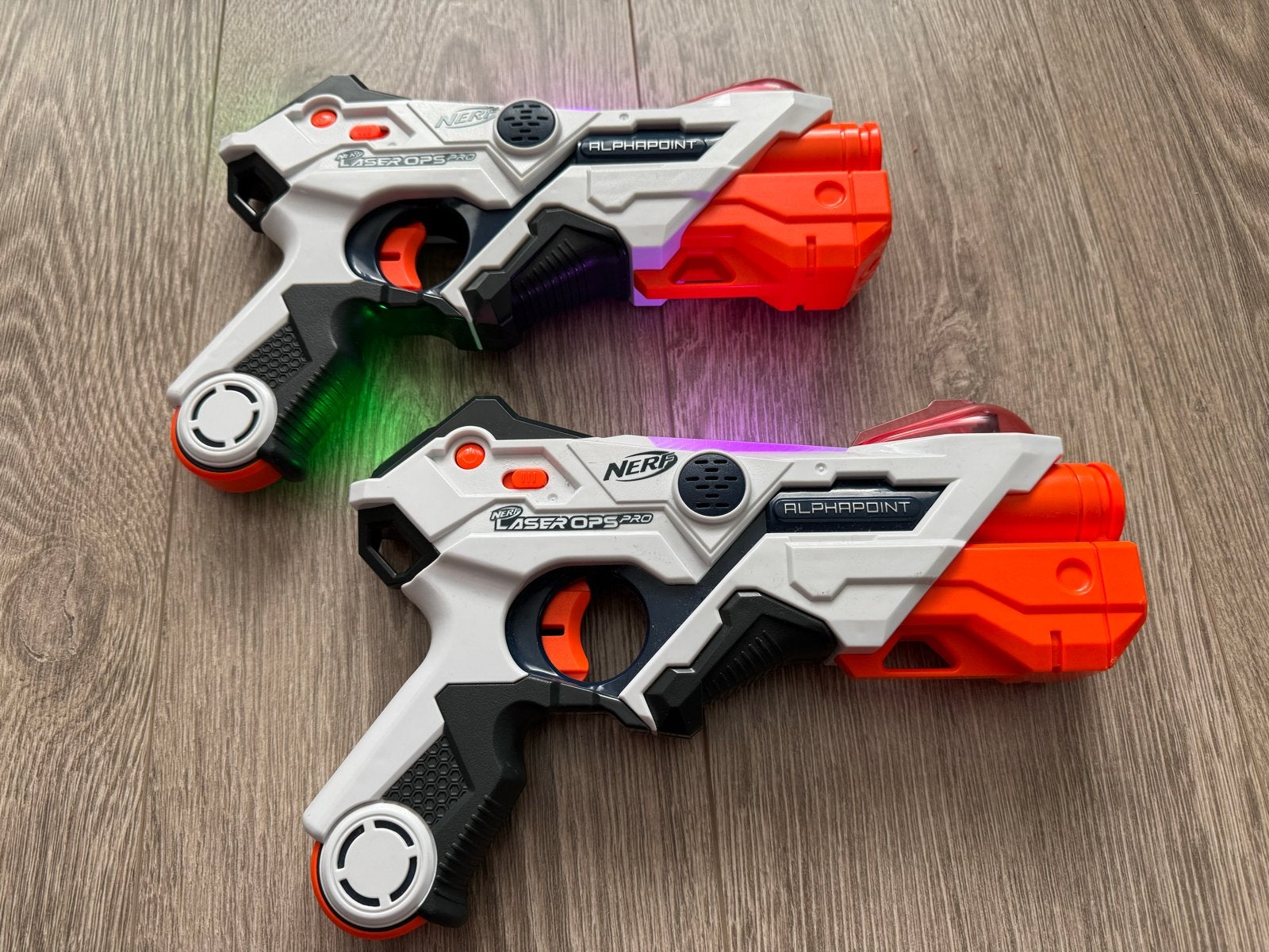 Nerf Laser Ops Pro Alphapoint Blasters (2 stuks), Ophalen, Zo goed als nieuw, Jongen of Meisje