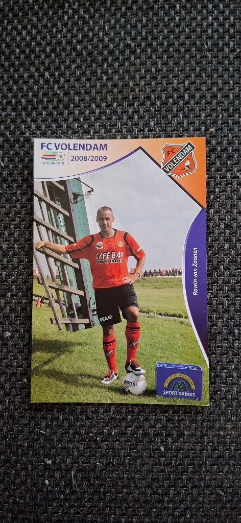 Spelerskaart met handtekening; Rowin van Zaanen FC Volendam, Ophalen of Verzenden, Nieuw, Overige binnenlandse clubs, Spelerskaart