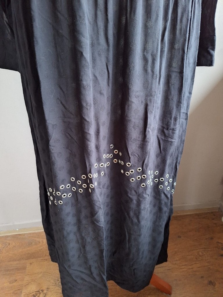 Nieuwe stoere zwarte stretch jurk van Sandro, maat S/M, Kleding | Dames, Zwart, Sandro, Nieuw, Ophalen of Verzenden