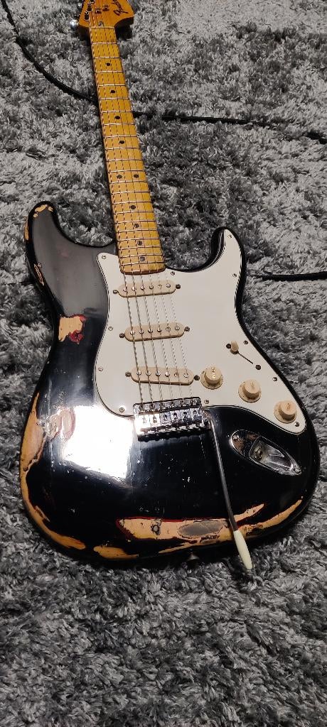 Fender Stratocaster uit 1974 gitaar met originele koffer, Ophalen, Gebruikt, Solid body, Fender