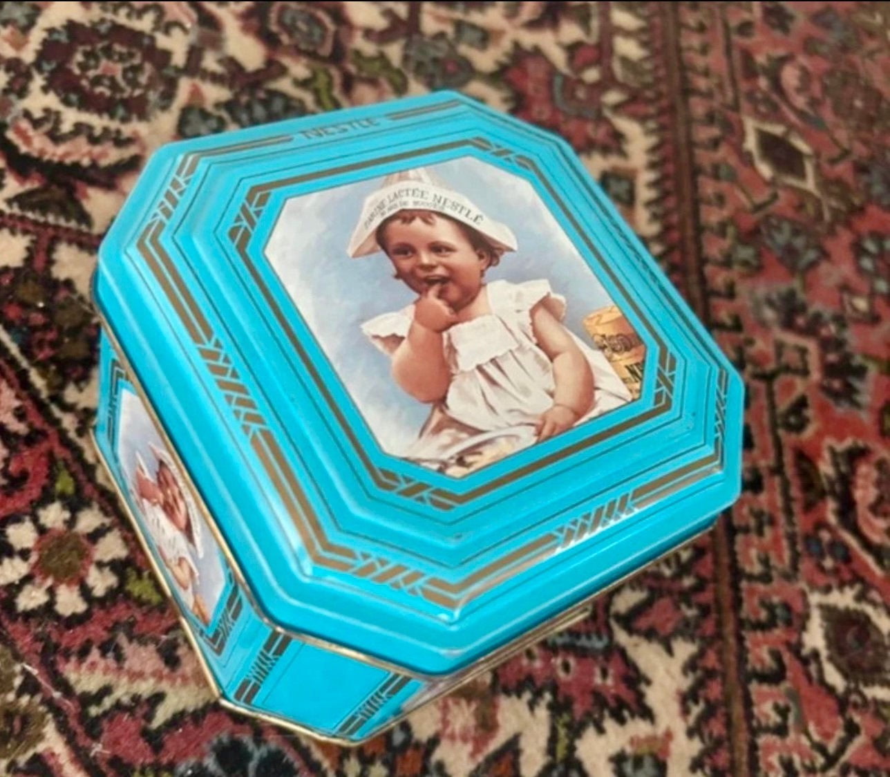 Nestle Vintage Reclameblik Farine Lactee, Verzenden
