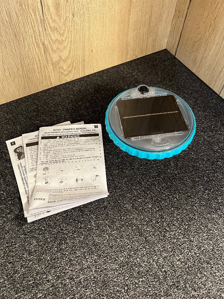 Intex drijvend solar LED licht, Ophalen of Verzenden, Zo goed als nieuw, Verlichting