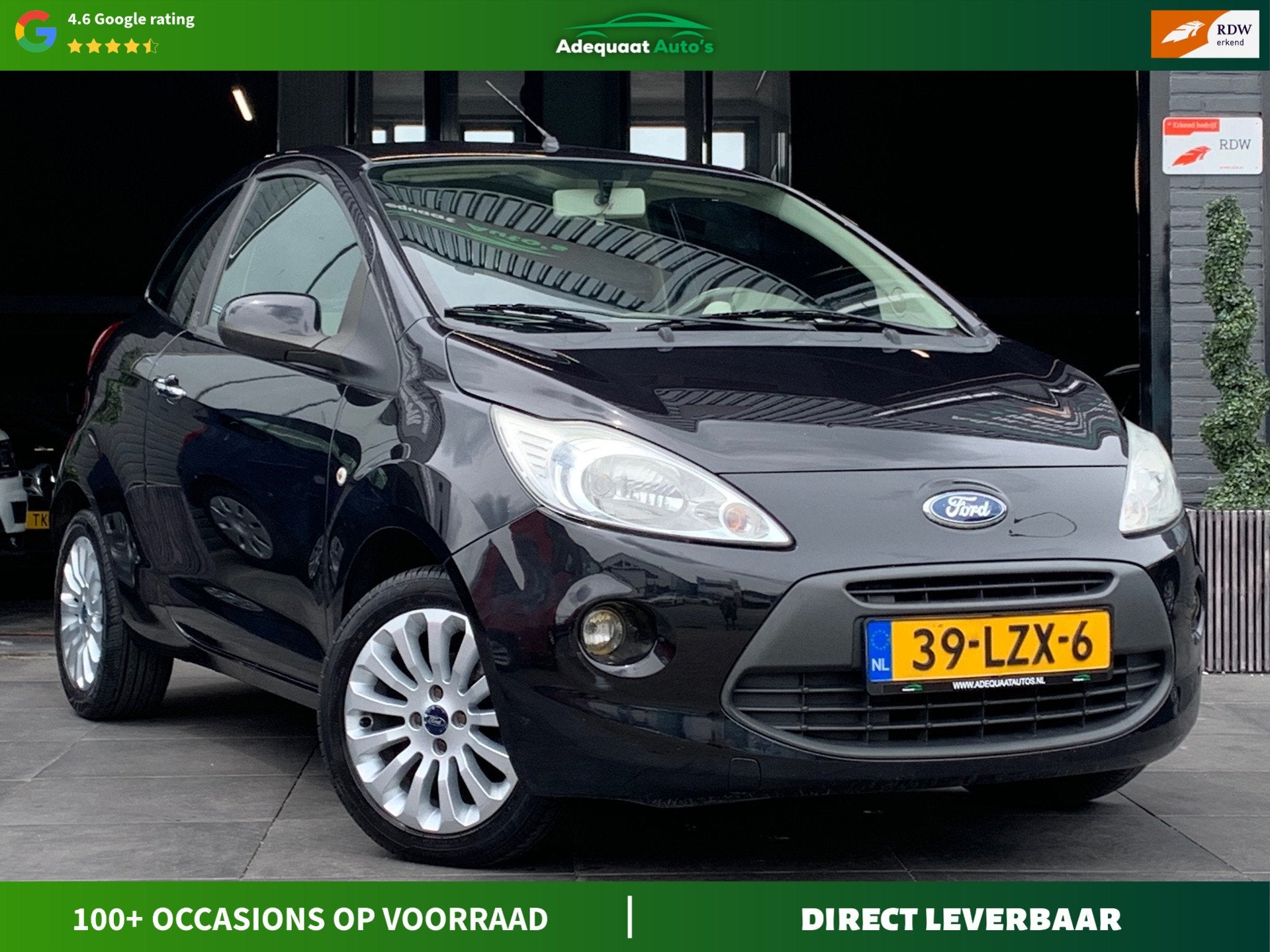 Ford Ka 1.2 Titanium X|1e eig|NAP|Airco|El.Ramen|Stoelvw|APK, Voorwielaandrijving, Stof, Gebruikt, 4 cilinders