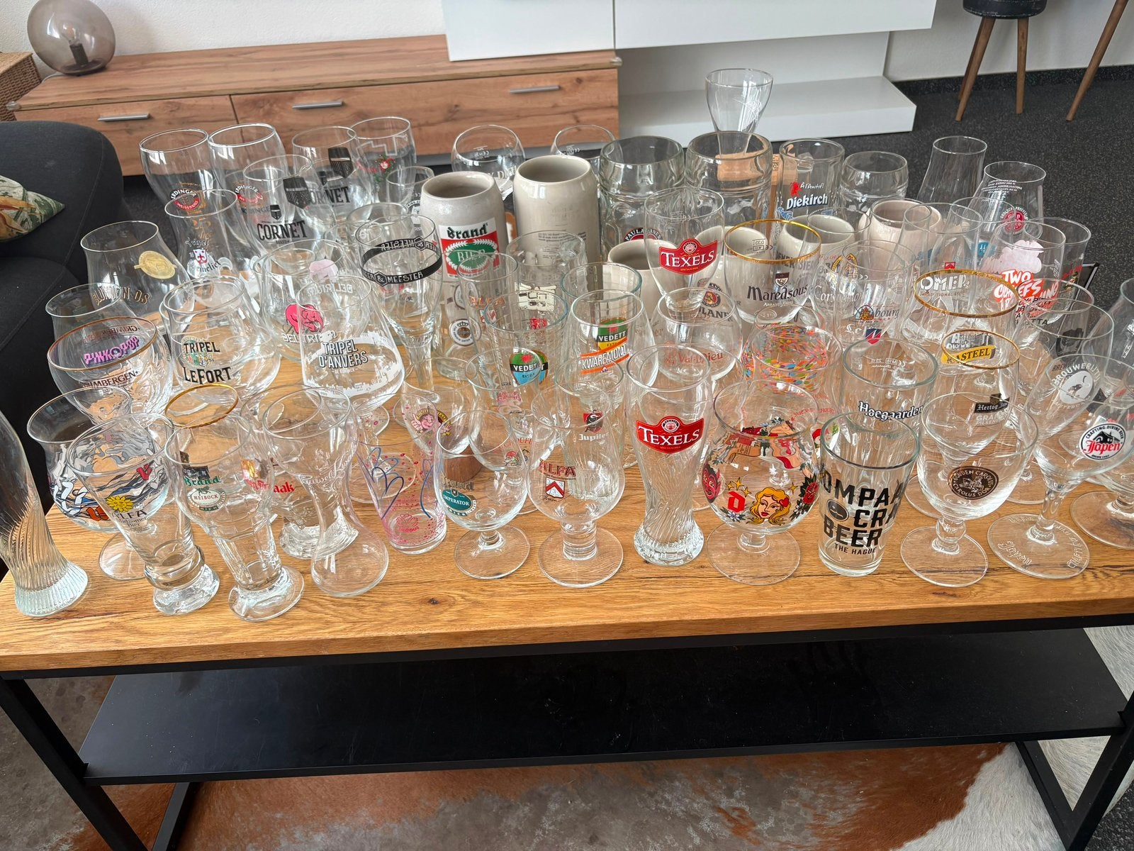 Verschillende speciaal bier glazen, Ophalen, Zo goed als nieuw, Bierglas