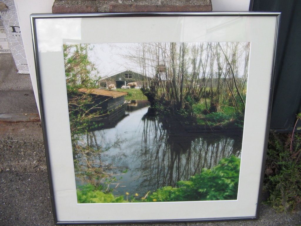 foto / schilderij boerderij, Huis en Inrichting, Woonaccessoires | Schilderijen, Tekeningen en Foto's, Ophalen, Gebruikt, 50 tot 75 cm