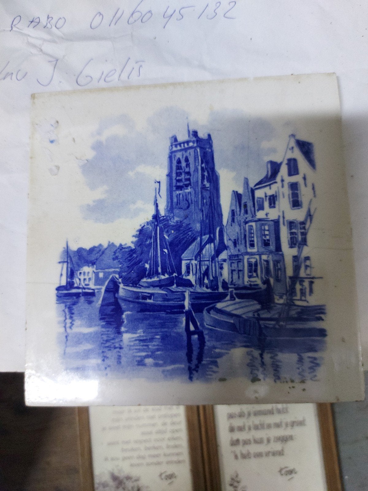 oude tegel Woudrichem? Dordrecht ? jaren 70 / 80, Huis en Inrichting, Ophalen of Verzenden, Gebruikt